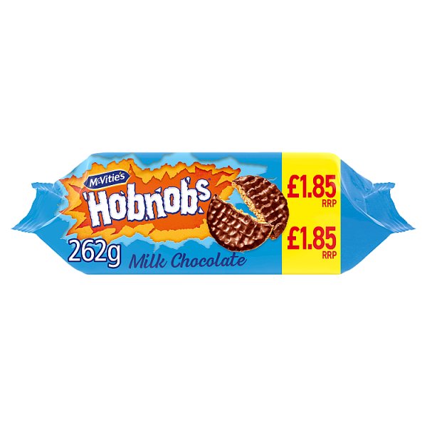 McVitie's Hobnobs Milk Chocolate 262g (Case of 15 x 266g)